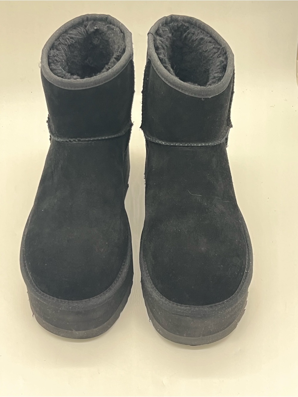 UGG Black Short Shearling Boots